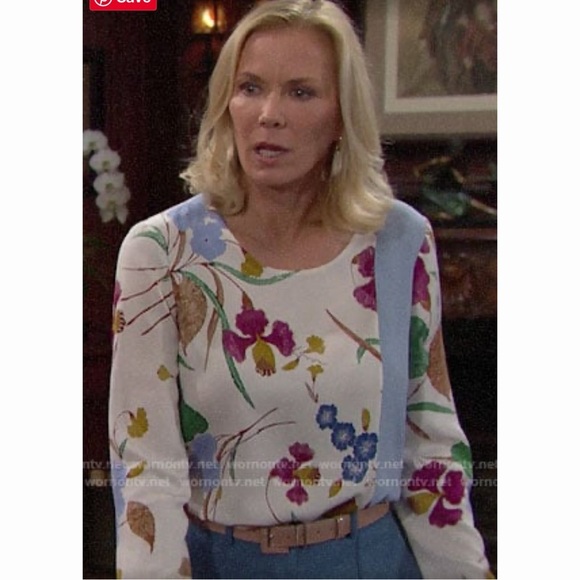 Diane VonFurstenberg Silk Floral Print Blouse - Picture 8 of 8